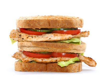 Picture Of Club Sandwich With Chicken