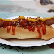 Picture Of Hot Dog On A Plate